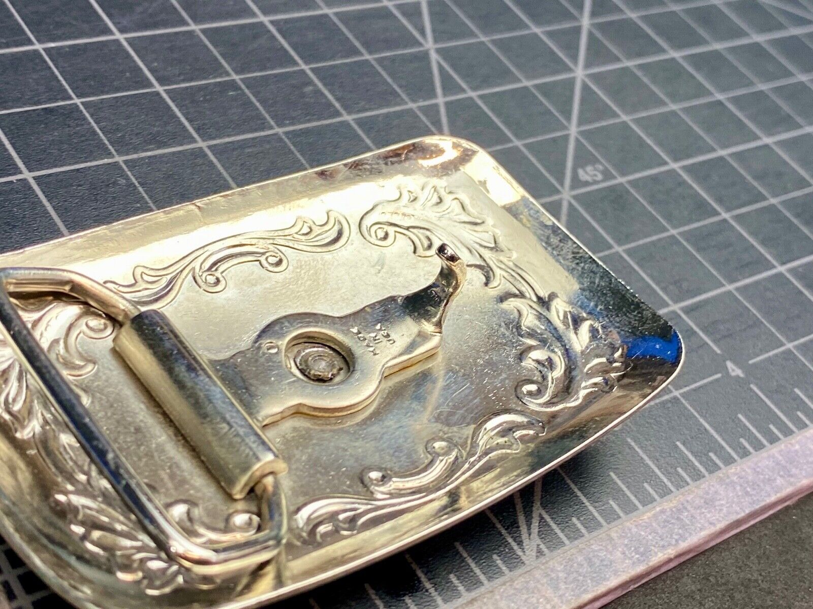 Usa made mixed metal western Rodeo Steer Texas longhorn belt buckle 