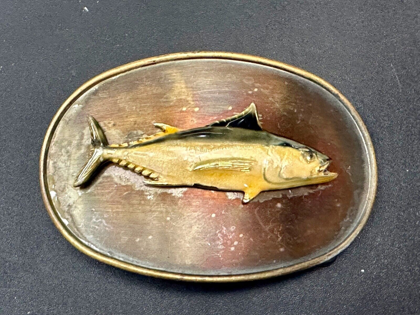 Vintage Fish Fishermans Gift! Retro RainTree Belt Buckle
