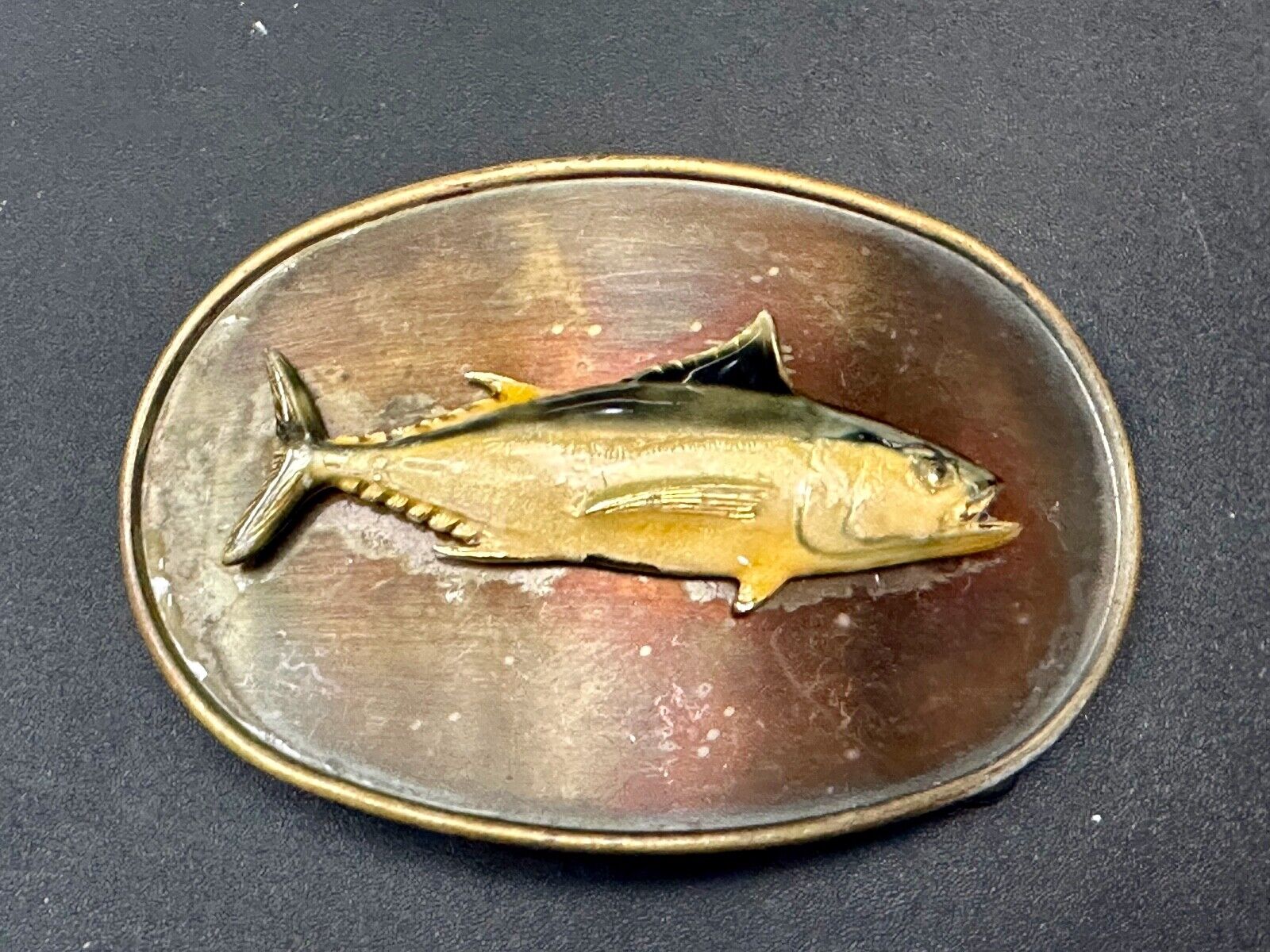 Vintage Fish Fishermans Gift! Retro RainTree Belt Buckle