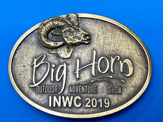 BIG HORN SHOW 2019 Outdoor Adventure Inland N.W. INWC Spokane WA Belt Buckle