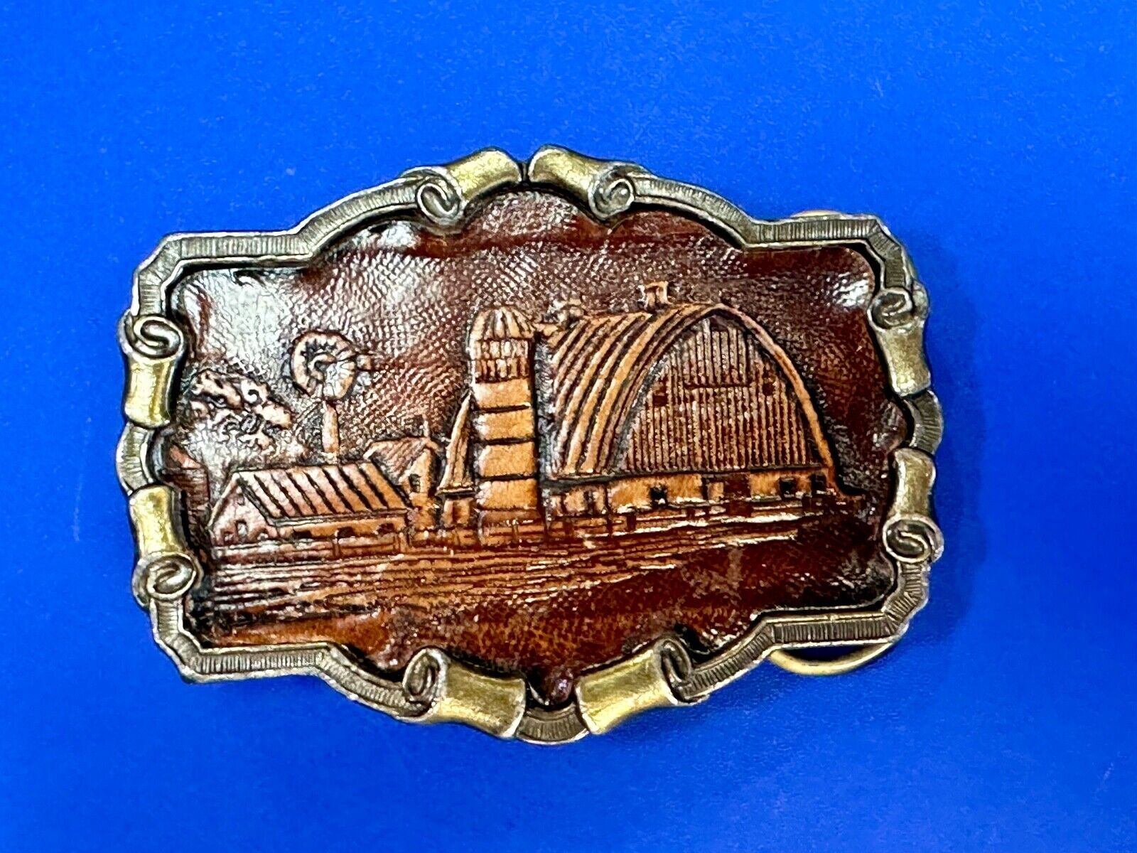 Americas Great Farmland vintage 1980 Great American vintage belt buckle Co