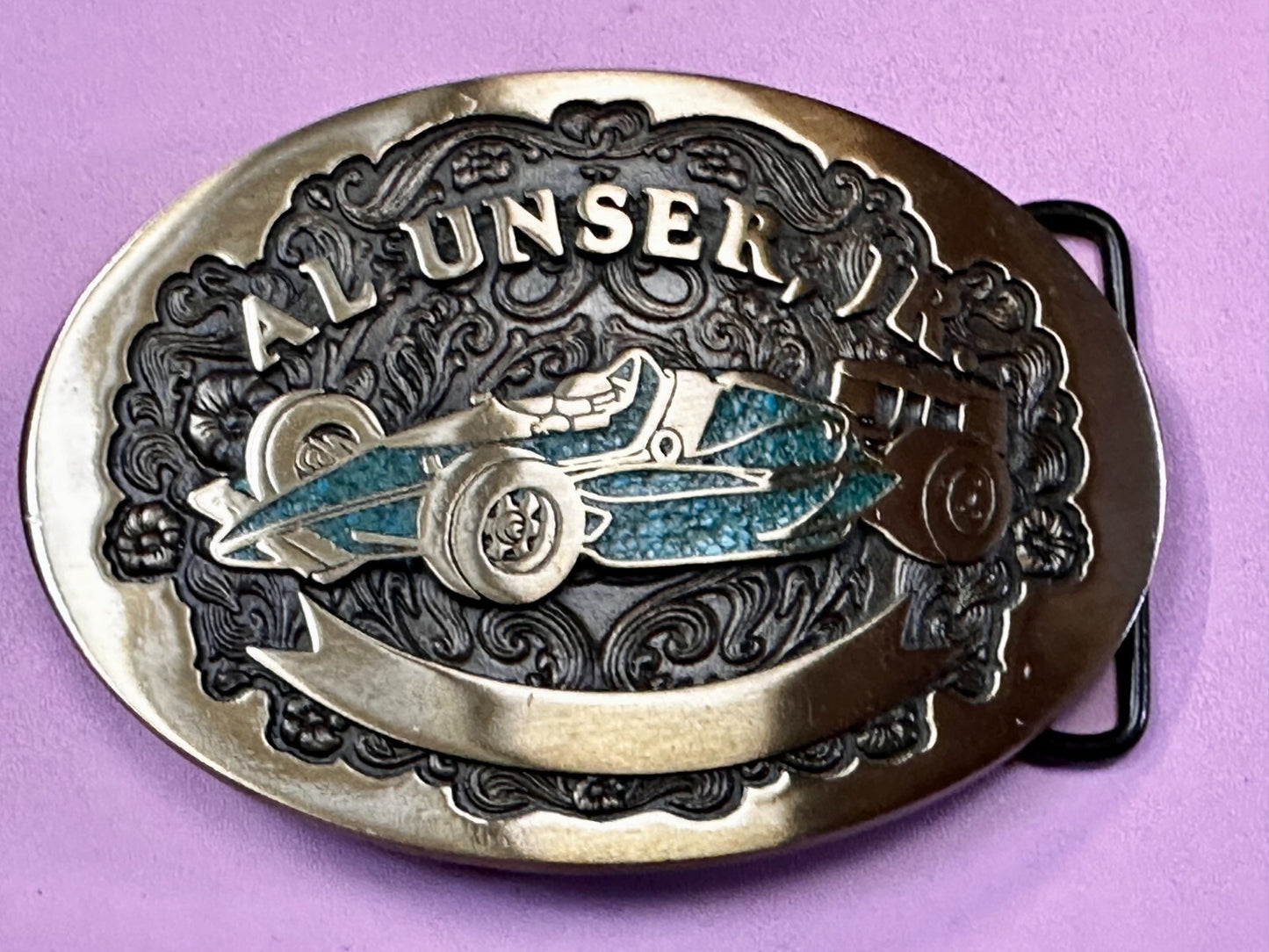 Al Unser Jr. Indianapolis 500 Car Advanced Casting Race Fans Belt Buckle