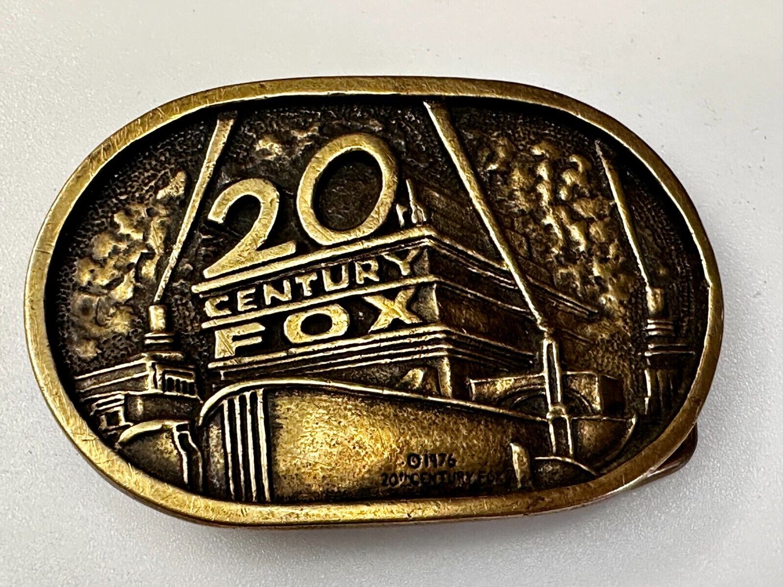 20th Century Fox Logo Movie Studio Music Entertainment Co BTS Brass Belt Buckle