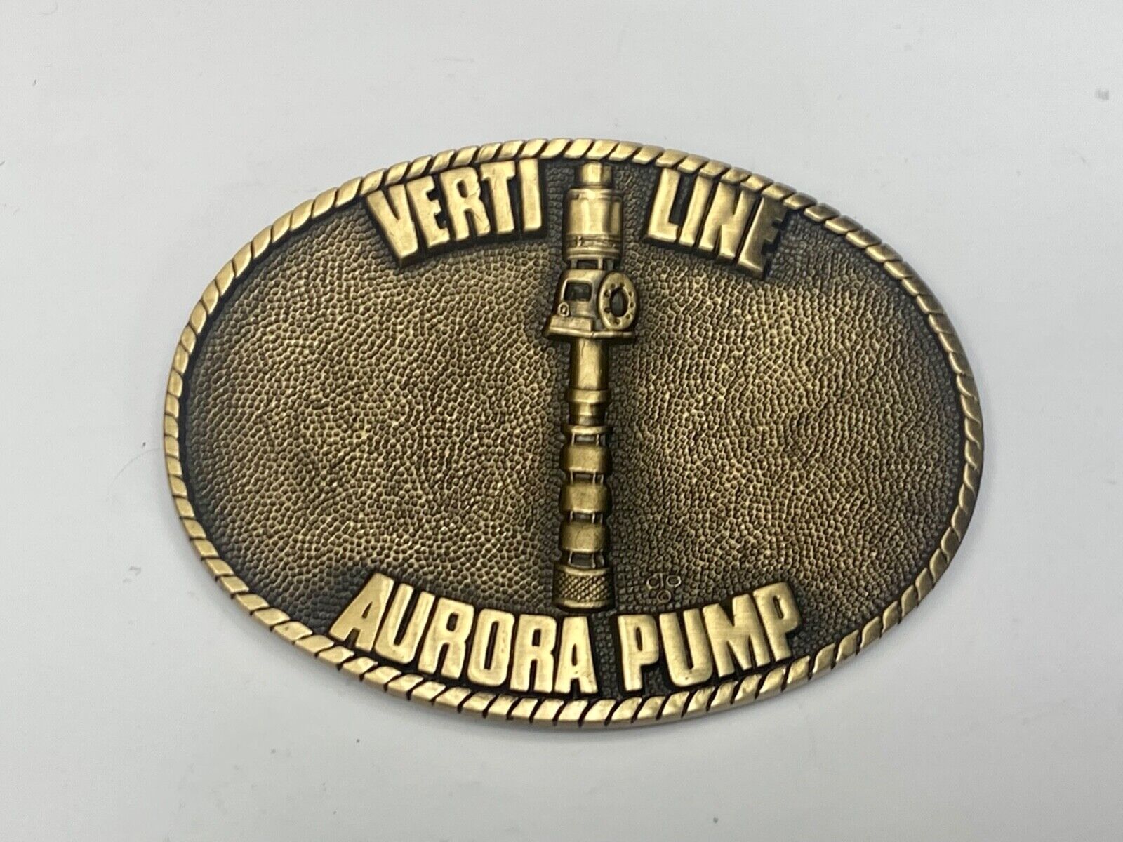 Verti line Aurora Pump belt buckle by OC Tanner Turbine pumps Co commemorative