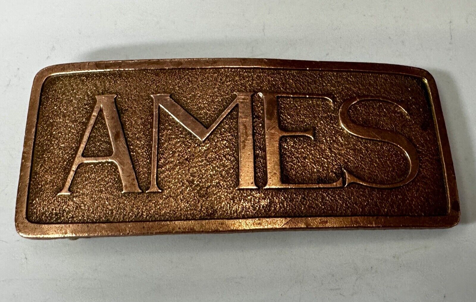 Ames School University Antique Robbins Co Attleboro Mass Belt Buckle