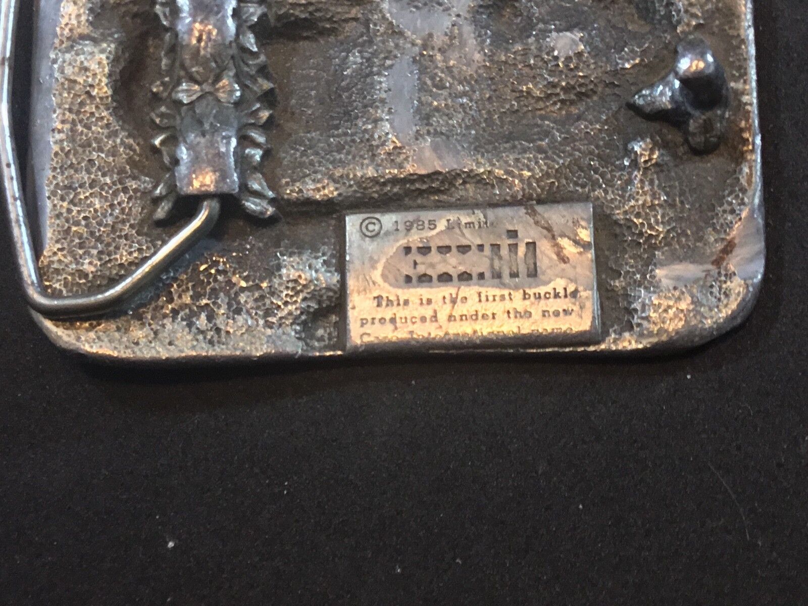 VINTAGE 1980s **CASE/INTERNATIONAL HARVESTER** TRACTOR COMBINE BELT BUCKLE 1985