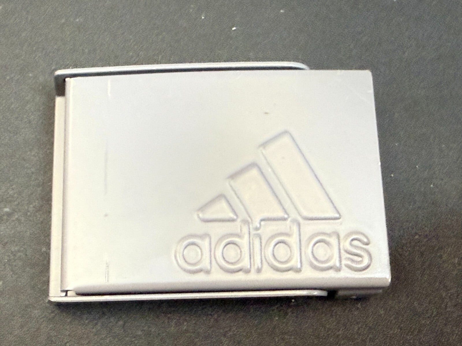 Adidas Logo Golf Reversible Web Gray Color Belt Buckle