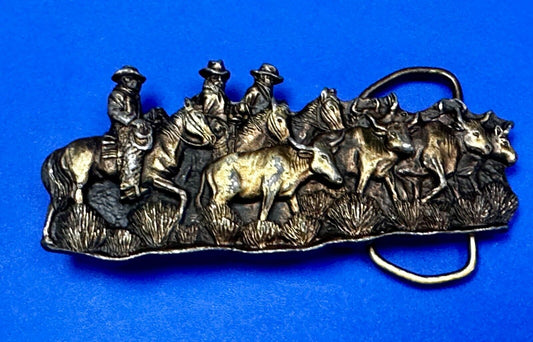 The Caddle Drive - Rodeo Cowboys Ranchers Day at Work Bergamot Belt Buckle