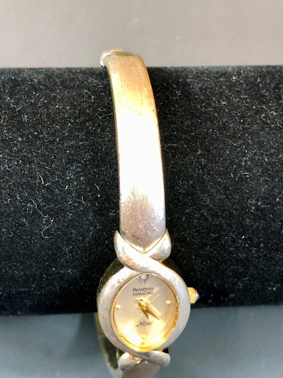 Armitron  Now,  Brushed Silver Tone Ladies Women's Dress Bracelet Cuff Watch