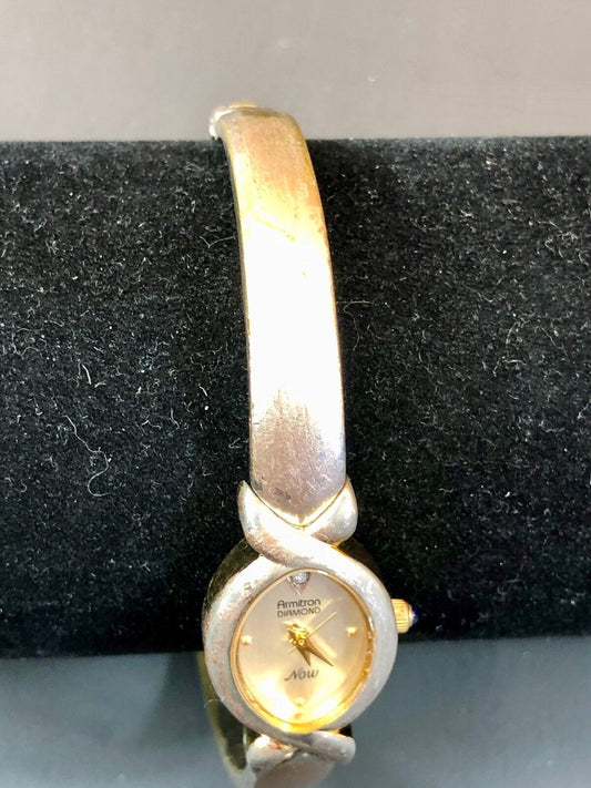 Armitron  Now,  Brushed Silver Tone Ladies Women's Dress Bracelet Cuff Watch