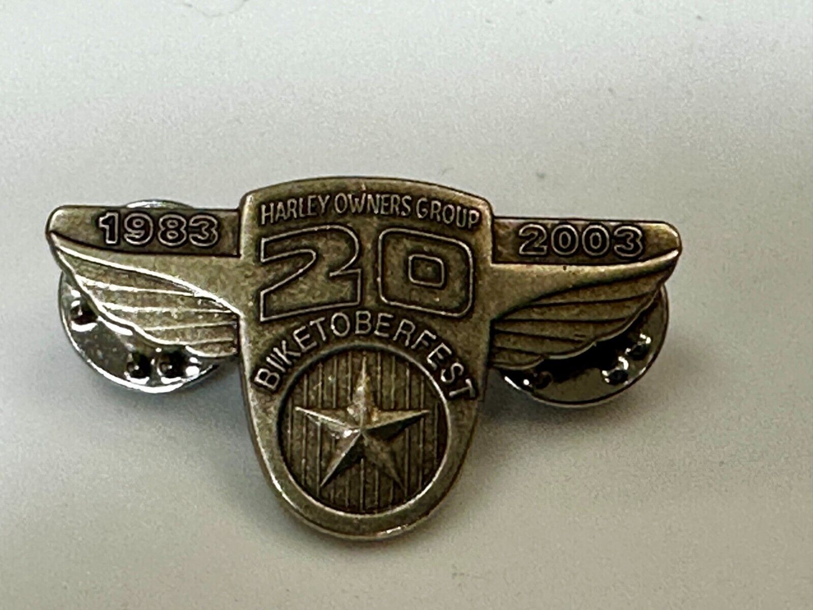BikeToberfest 20 year Celebration 2003 Harley Davidson Motorcycles Pin