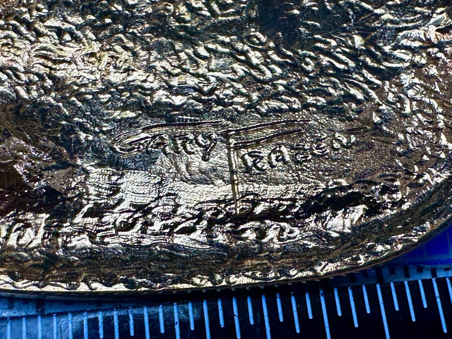 Utah Railway Co Vtg Train Railroad 83 Years Gary Prazen Bronze Art Belt Buckle