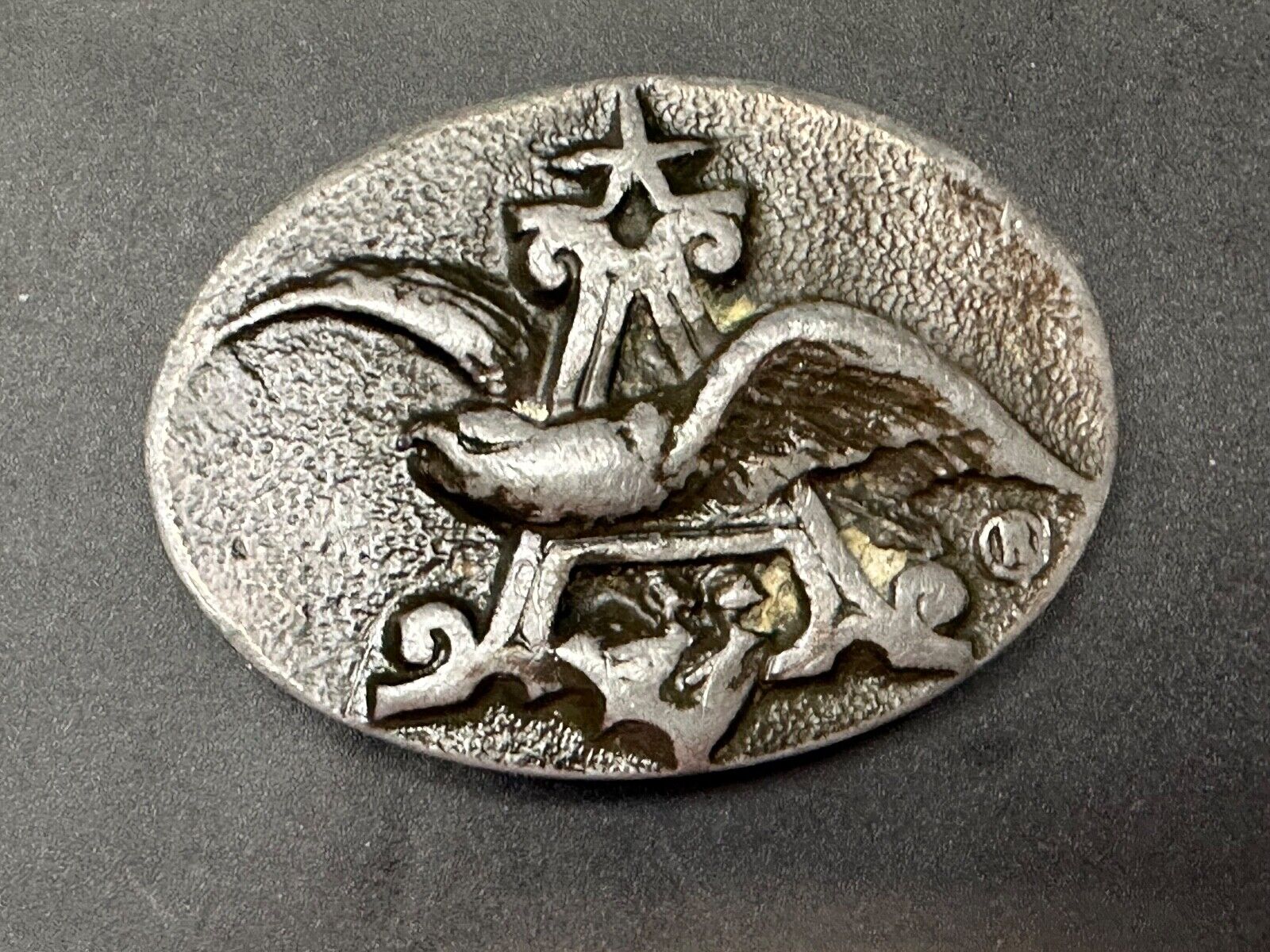 ANHEUSER BUSCH Eagle Vintage Beer Collectors Brewery Company Emblem Belt Buckle