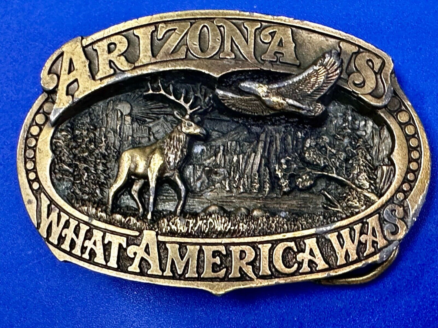 Arizona Is What America Was Wildlife Scenery 1989 The Great American Belt Buckle