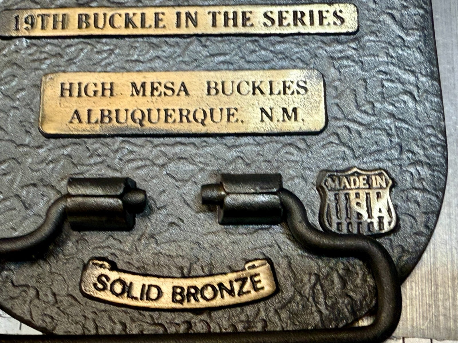 Bishop California Mule Days Memorial Day Weekend 1995 Commemorative Belt Buckle