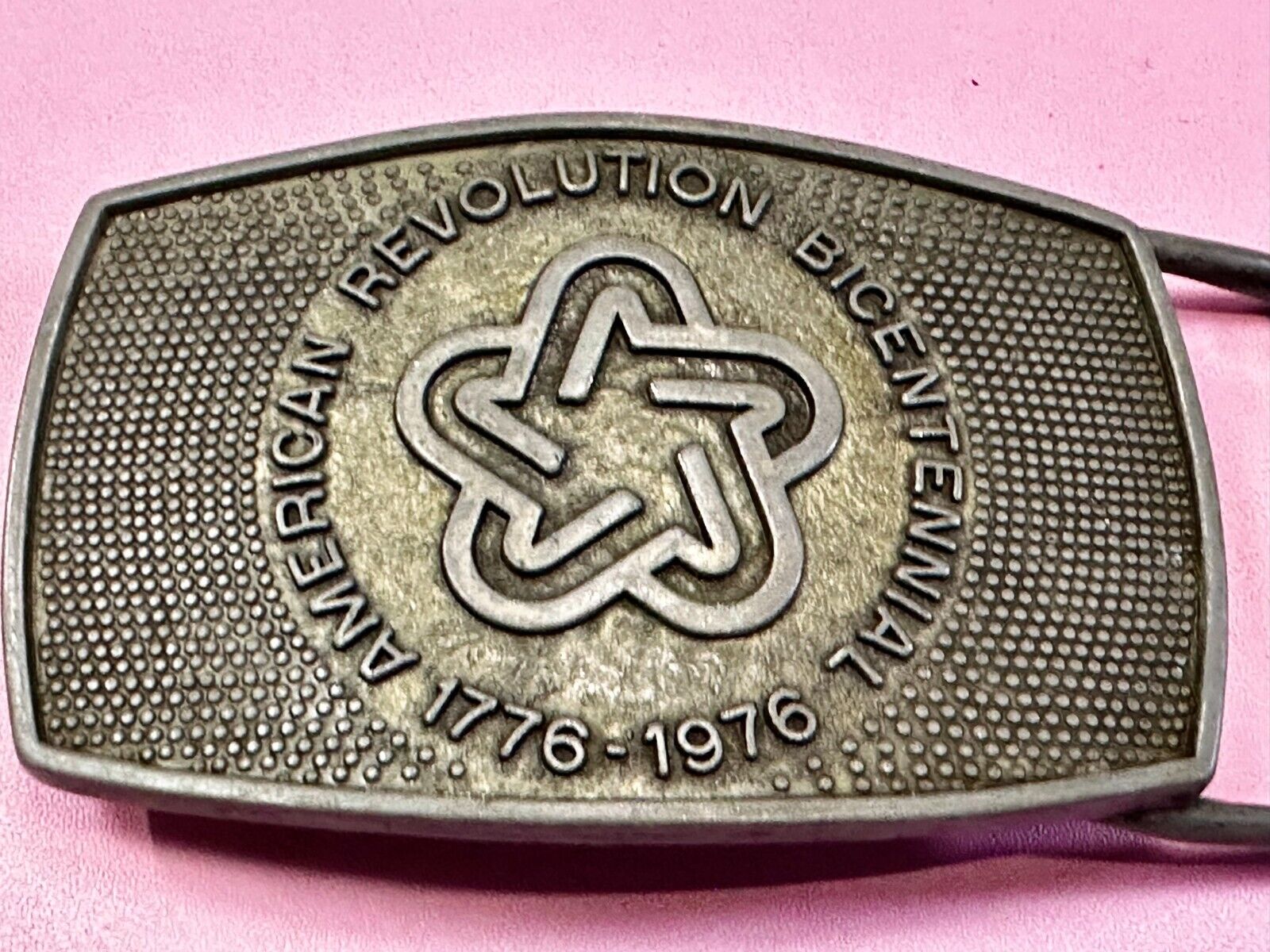 American Revolution Bicentennial Commemorative Belt Buckle by Lee.Co.Ny.Ny