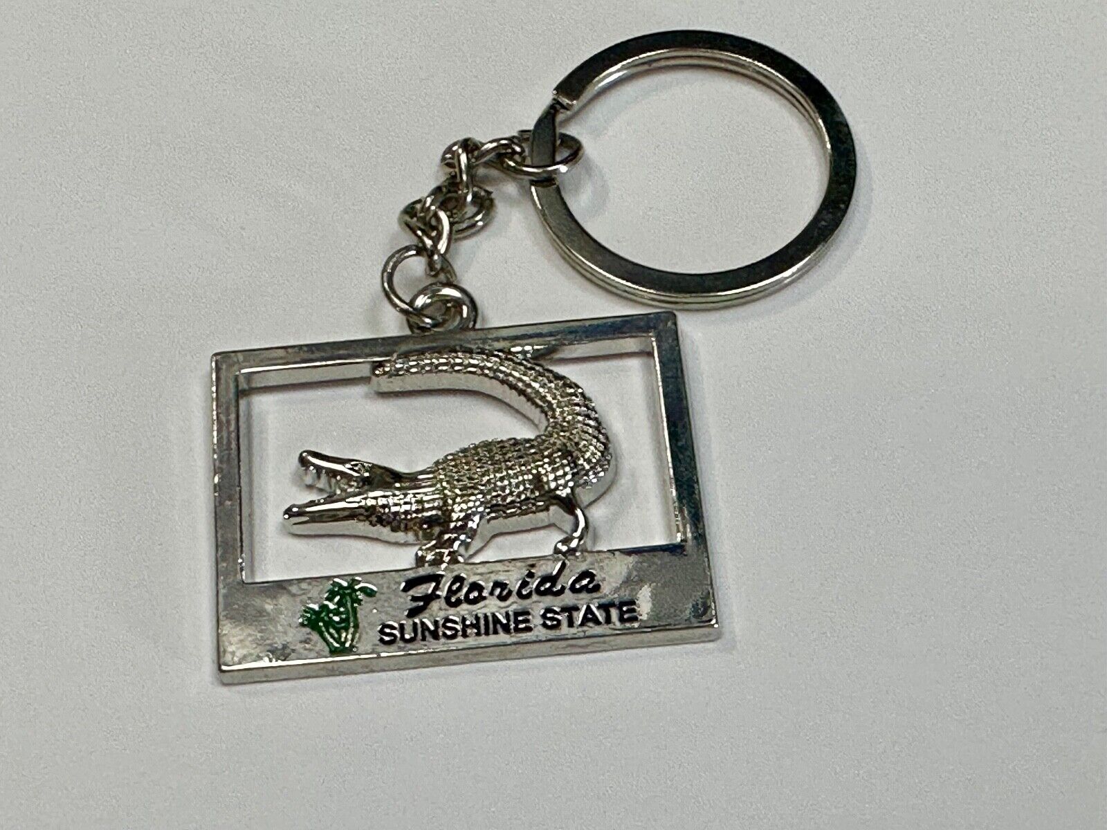 Alligator, Florida,  The Sunshine State souvenir Keychain - Key Ring Chain