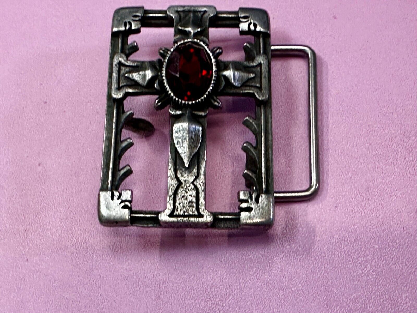 Alchemy Gothic Cross Openwork Centerpiece 2004 Belt Buckle Made in England