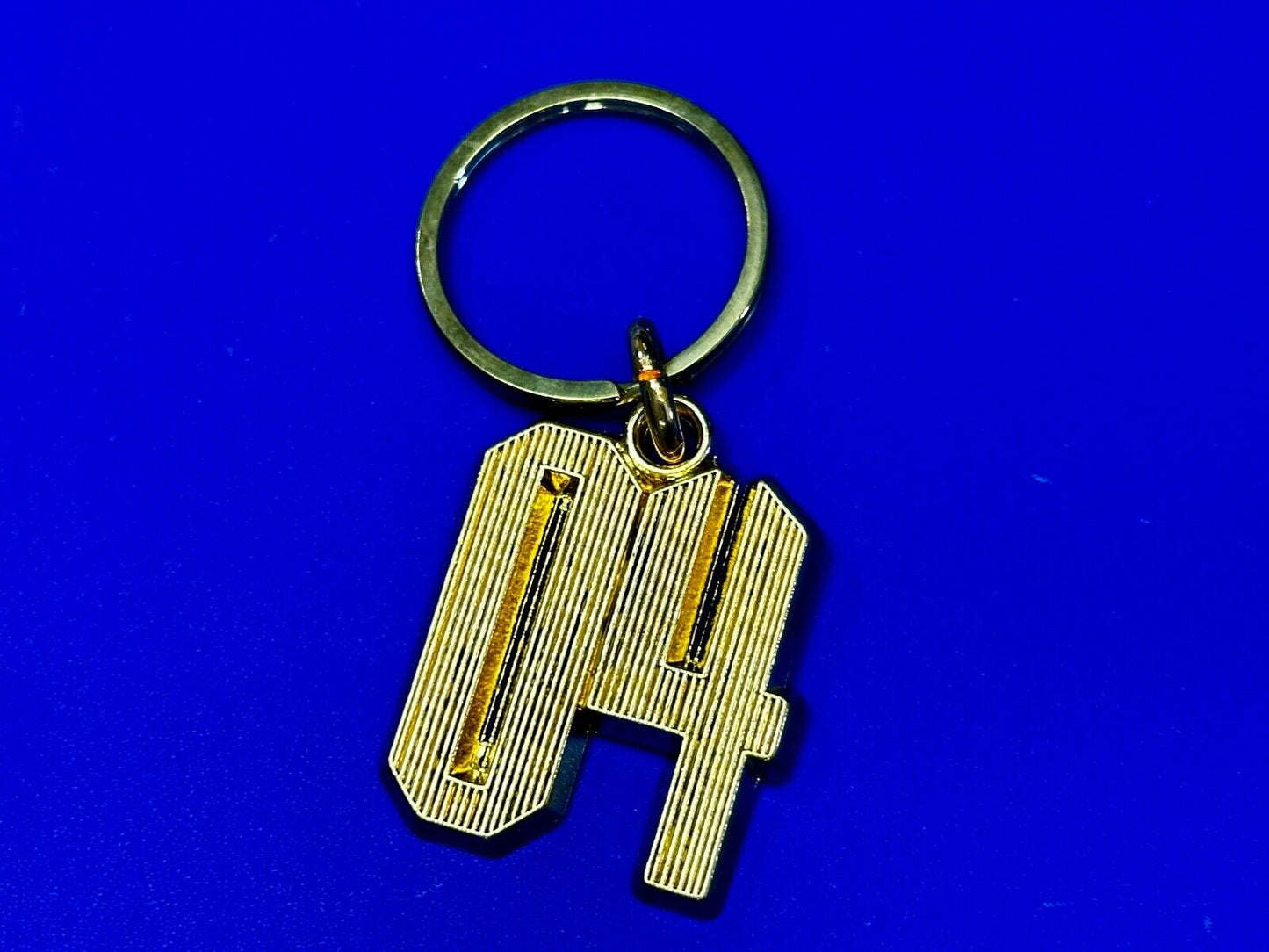 04 Number Gold Tone Keychain - Key Ring Chain - Class of Sports number