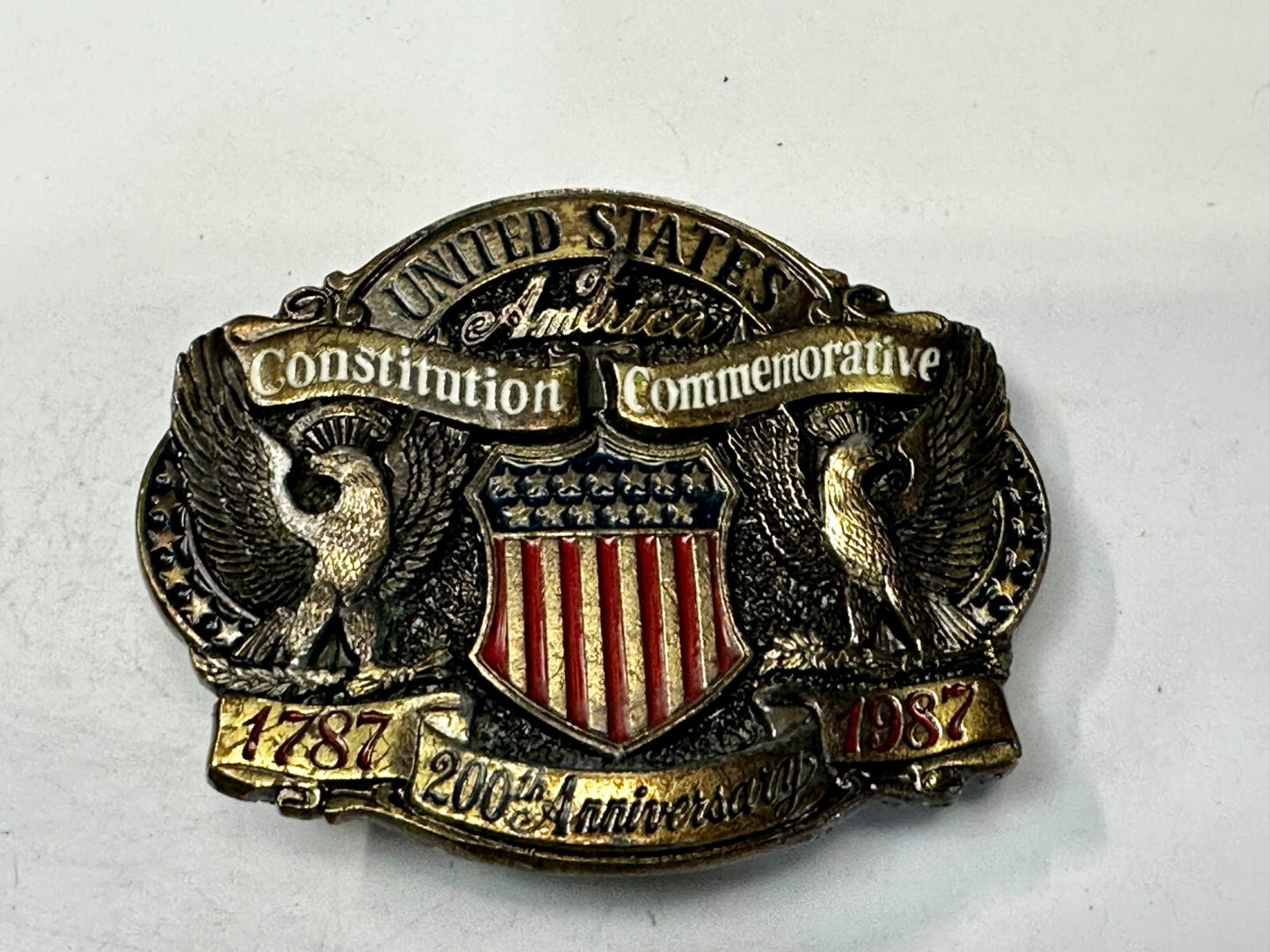 United States of America Constitution Commemorate 200th Anniversary Belt Buckle