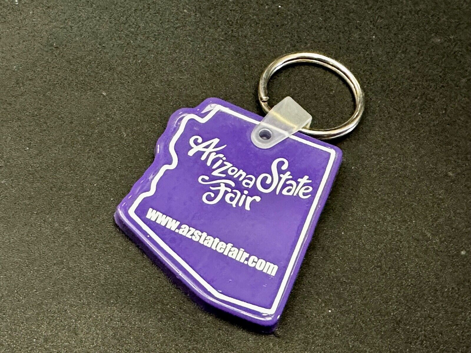 Arizona State Fair Purple Souvenir Keychain Key Ring Chain