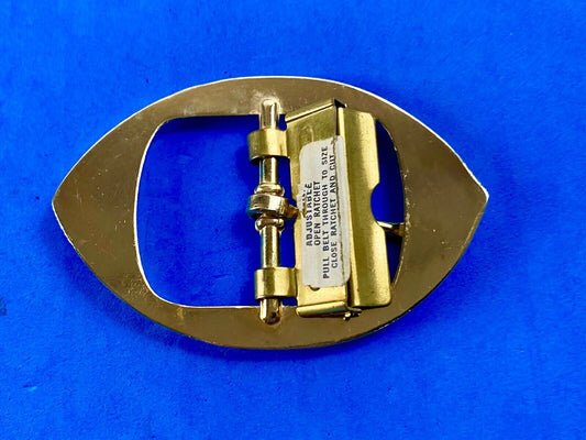 Vintage Gold Tone Open Style Adjustable Open Rachet Belt Buckle 