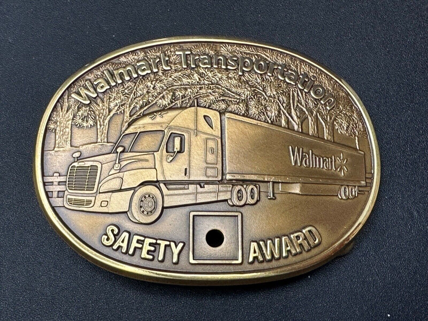 Through The Forrest Walmart Transportation Semi Drivers Safety Award Belt Buckle
