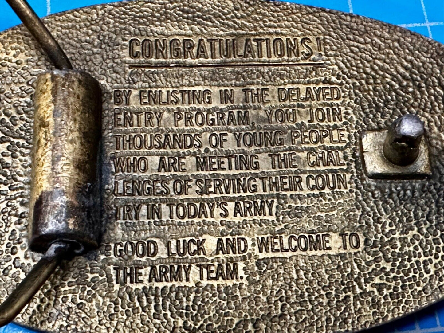 US Army Enlisted Soldier Delayed Entry Program United Staes Military Belt Buckle