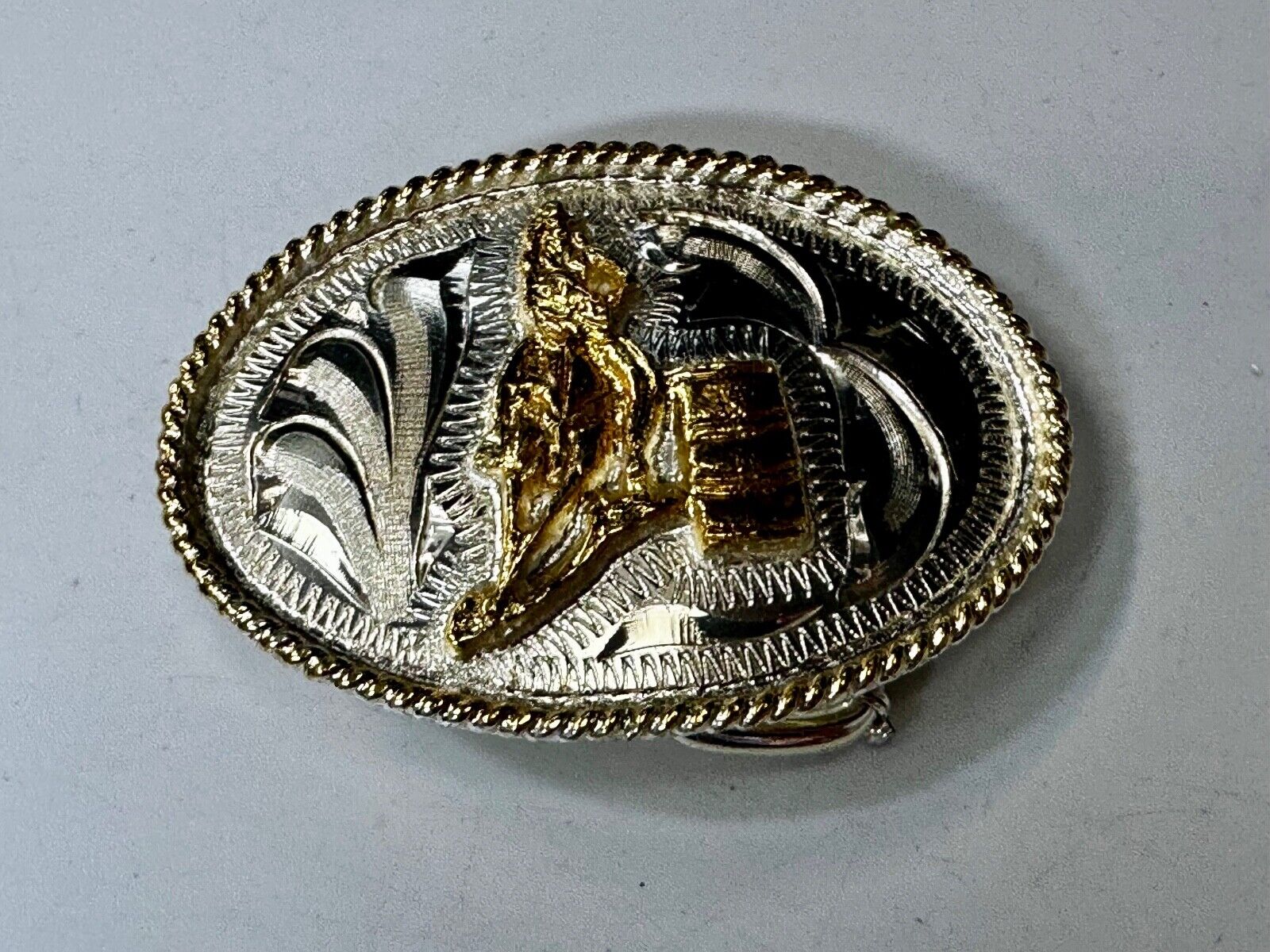 Barrel Riding - Rodeo Cowgirls KidsBelt Buckle by The Classic Buckle Collection