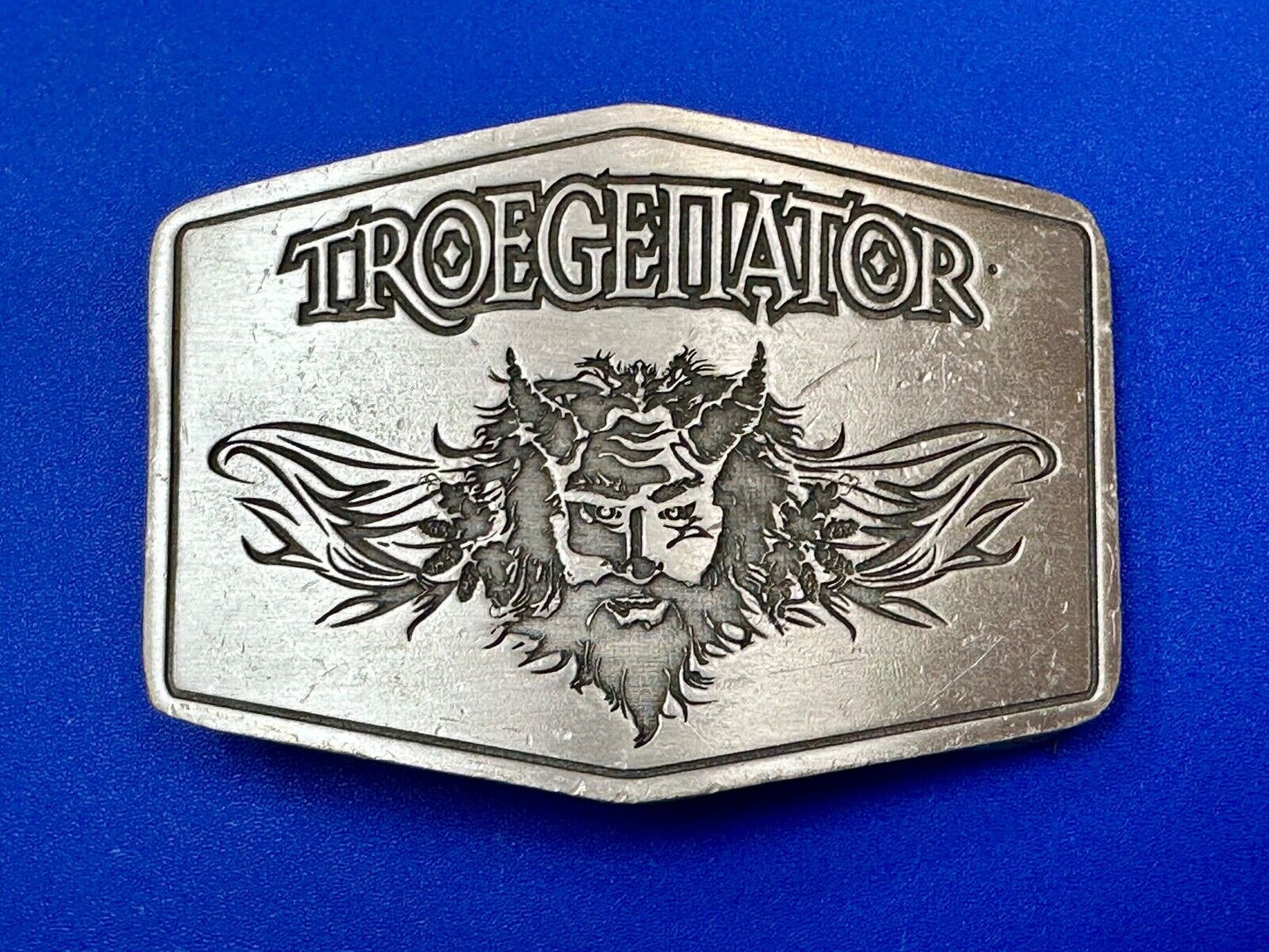 Troegenator Tröegs Brewing Company Silver Tone Vintage Belt Buckle