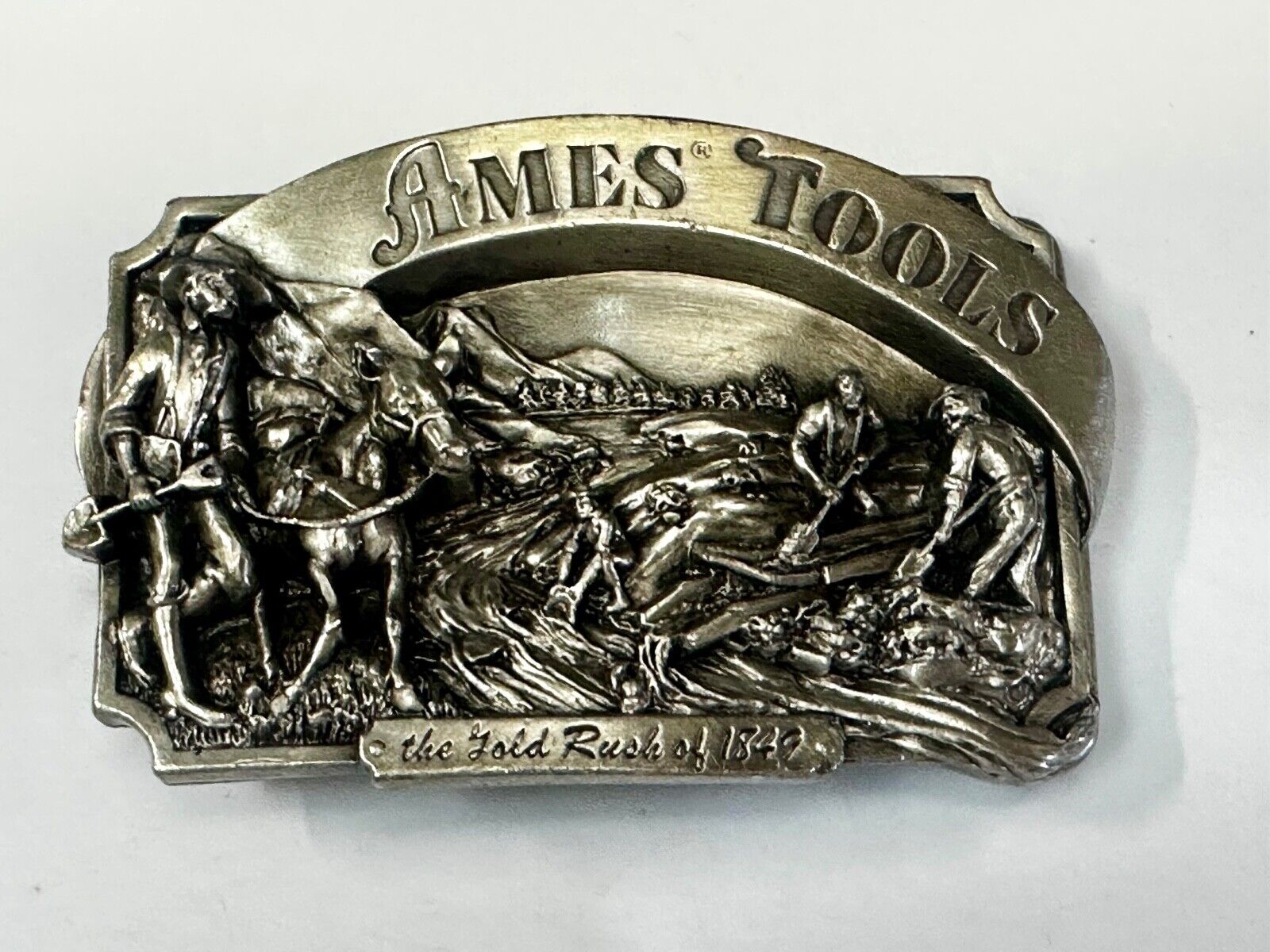 Ames Tools The Gold Rush of 1849 Commemorative Limited Siskiyou 90's Belt Buckle