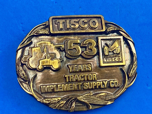 53  years Tisco Tractor Implement Supply Siskiyou Farming  Belt Buckle series 5