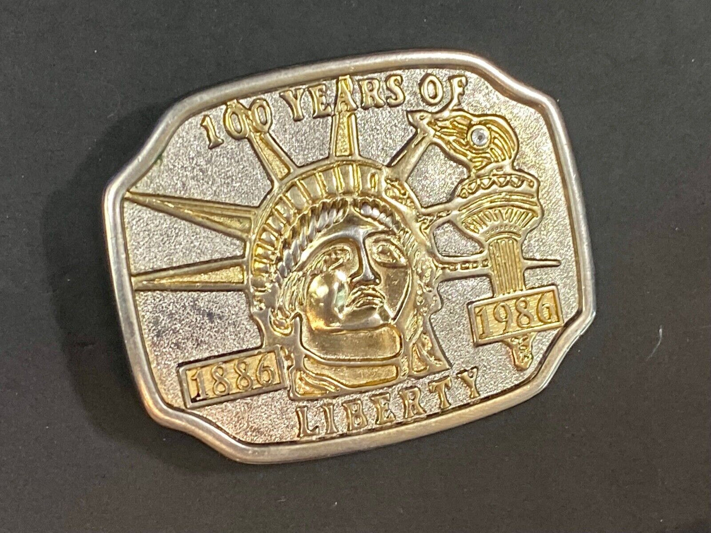 100 Years Of Lady Liberty Statue Belt Buckle  Patriotic Usa America! 