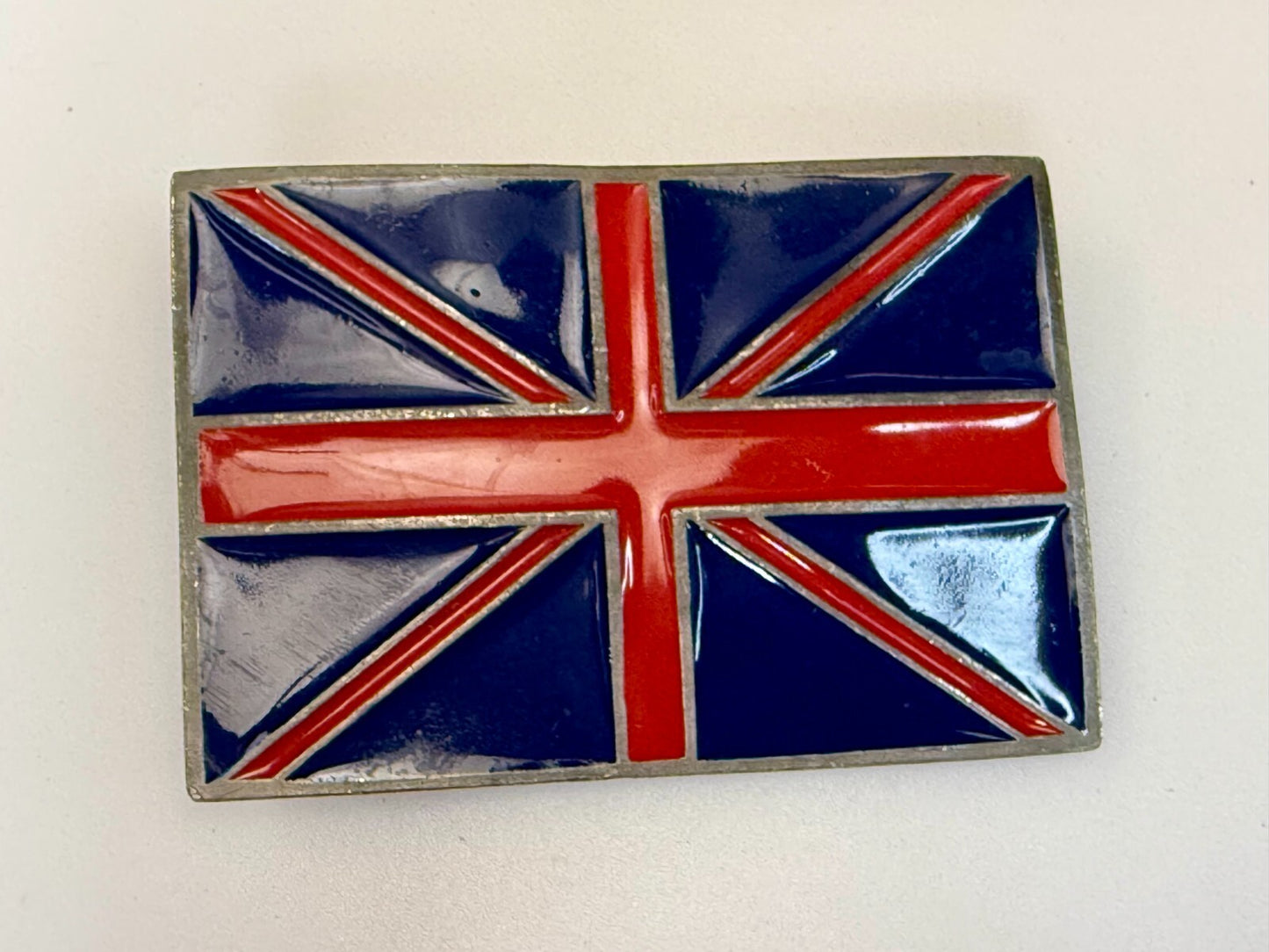 United Kingdom Union Jack UK British Britain Flag Vintage Mobtown Belt Buckle