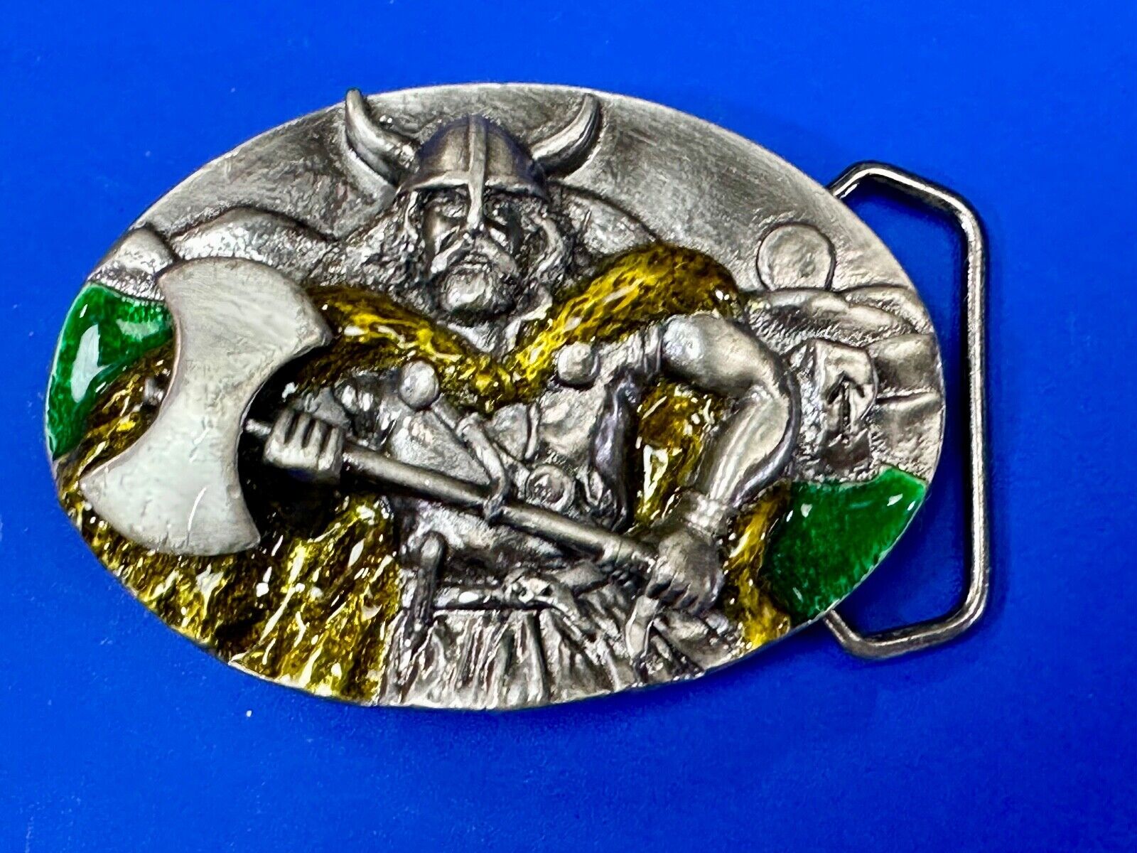 Viking Medieval Battle Axe, Warlord, Celtic Warrior vintage Belt Buckle