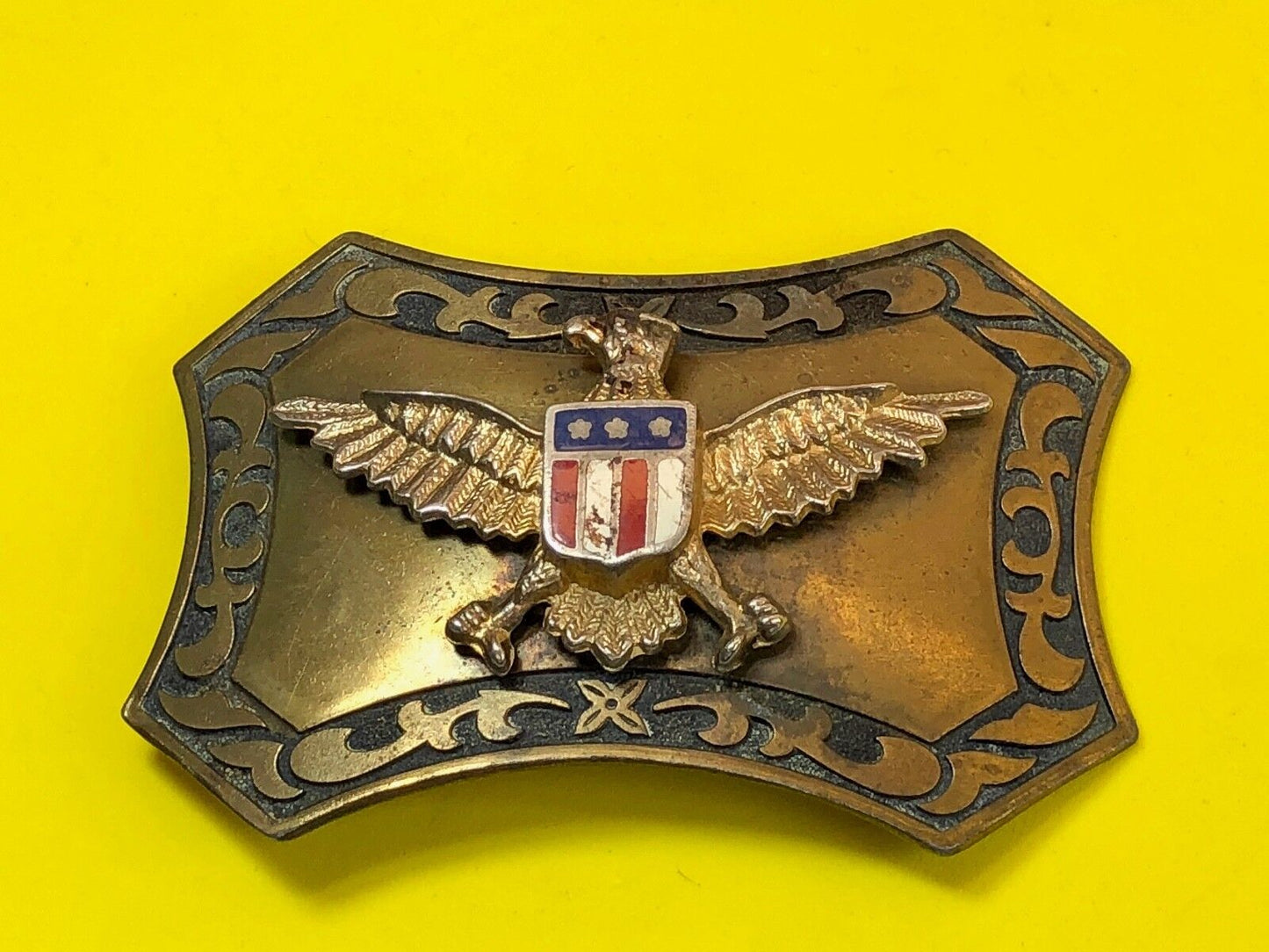 Vintage American Union Army Eagle E Pluribus Unum Vintage Belt Buckle