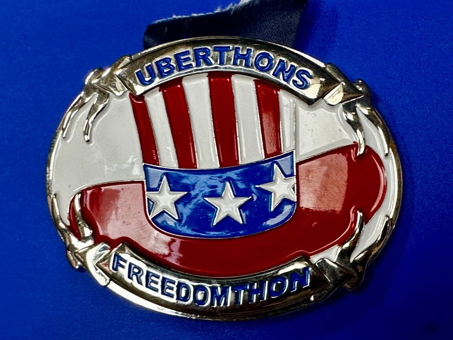 Uberthons FREEDOM TO Run Walk Marathon Event Commemorative Award Belt Buckle
