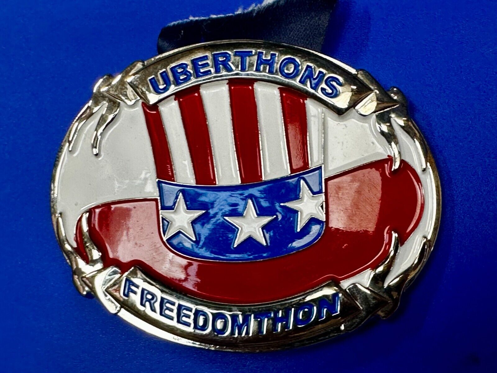 Uberthons FREEDOM TO Run Walk Marathon Event Commemorative Award Belt Buckle