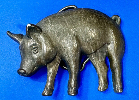 Unique Pig Hog On The Farm Cutout Swine Animal Belt Buckle number 4157