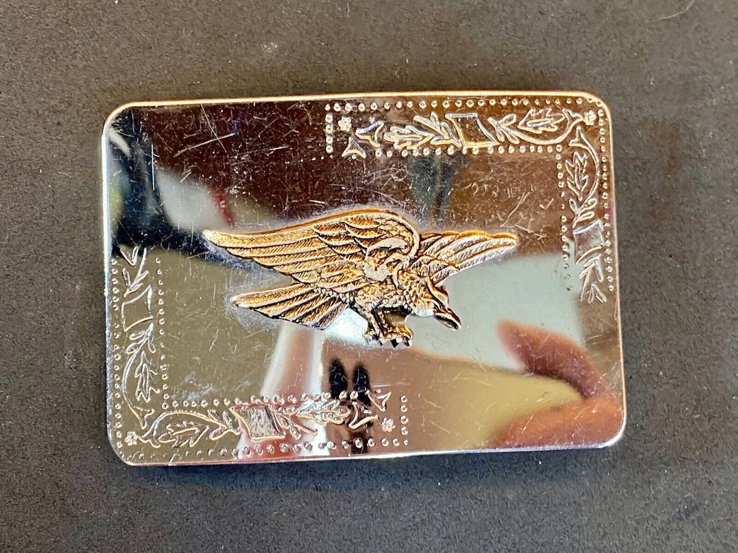 American Eagle Flying Diving Hunting Mirrored Belt Buckle