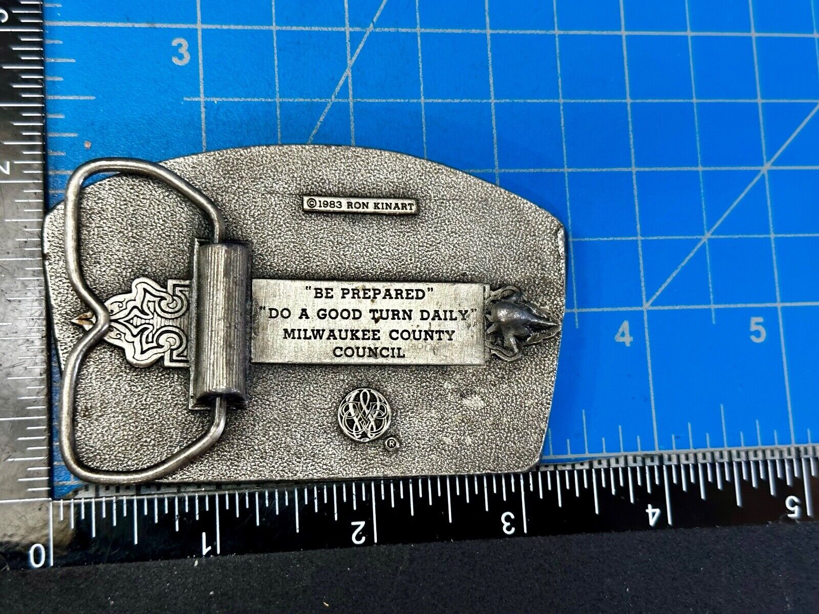 Be Prepared Do a Good Turn Daily Milwaukee Country Council BSA 1983 Belt Buckle