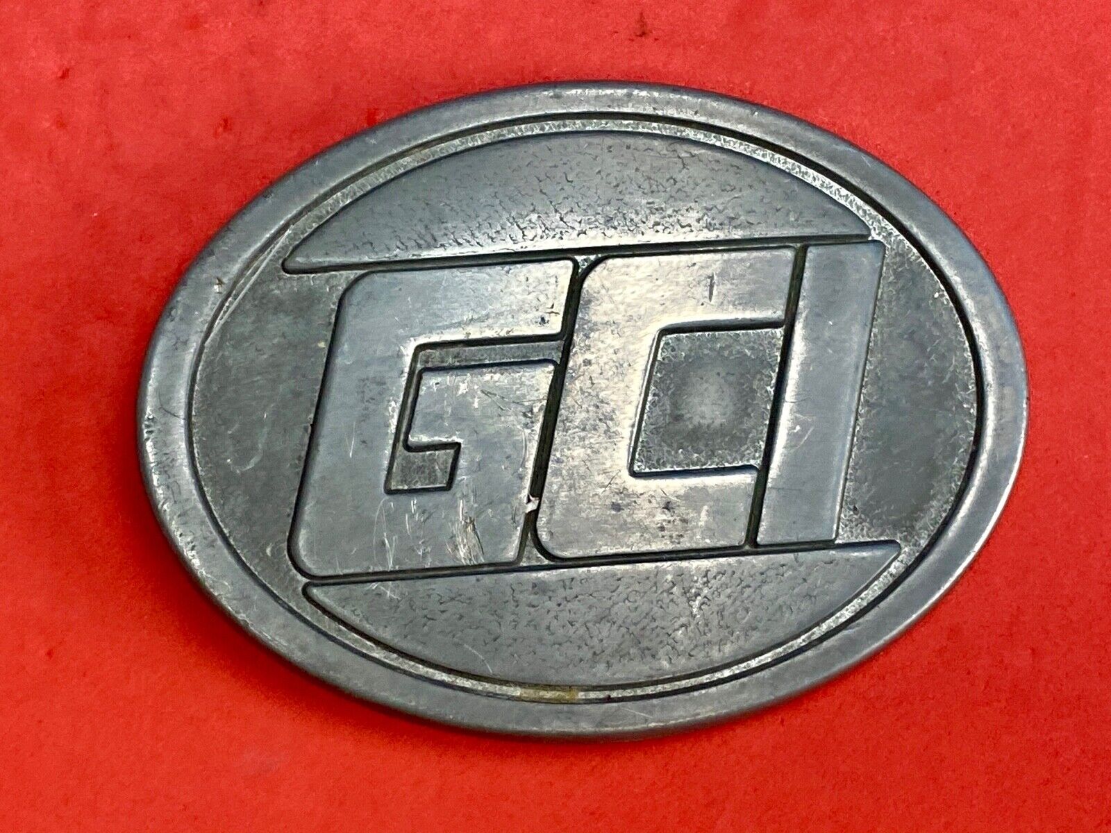Vintage General Communication Inc.  GCI - promotional belt buckle 