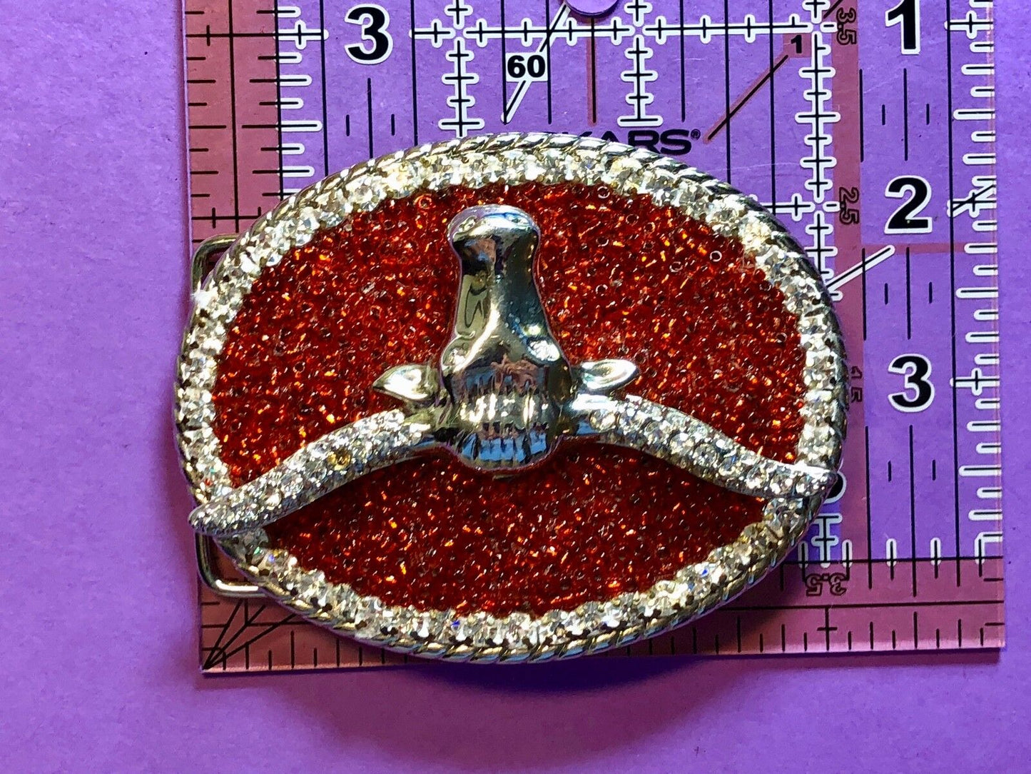 Artisan girly girls buckle and belt CHUNKY Artisan western longhorn CowGirl 