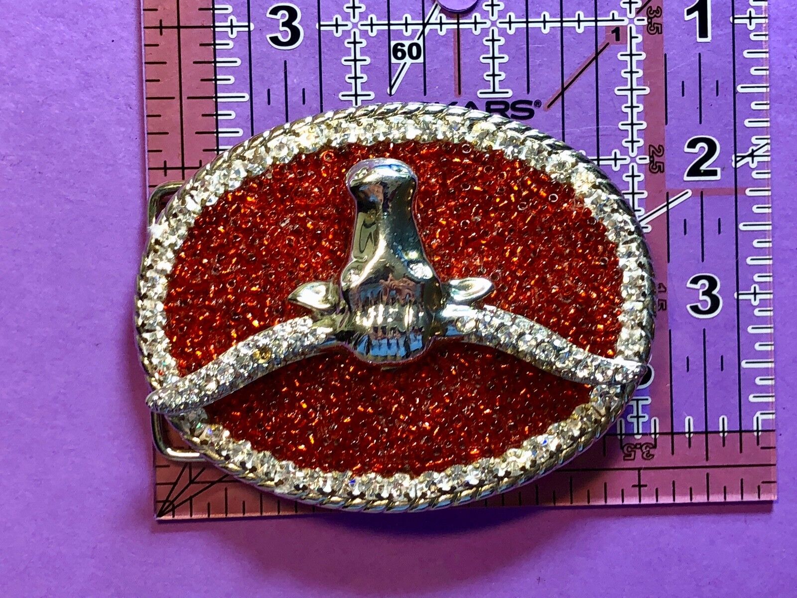 Artisan girly girls buckle and belt CHUNKY Artisan western longhorn CowGirl 