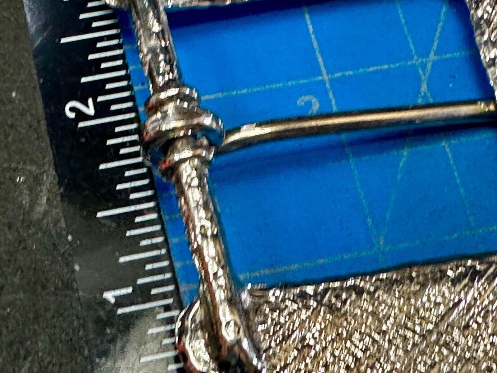 Unique Silver tone Replacement Belt Buckle w/ multi colored Rhinestone accents