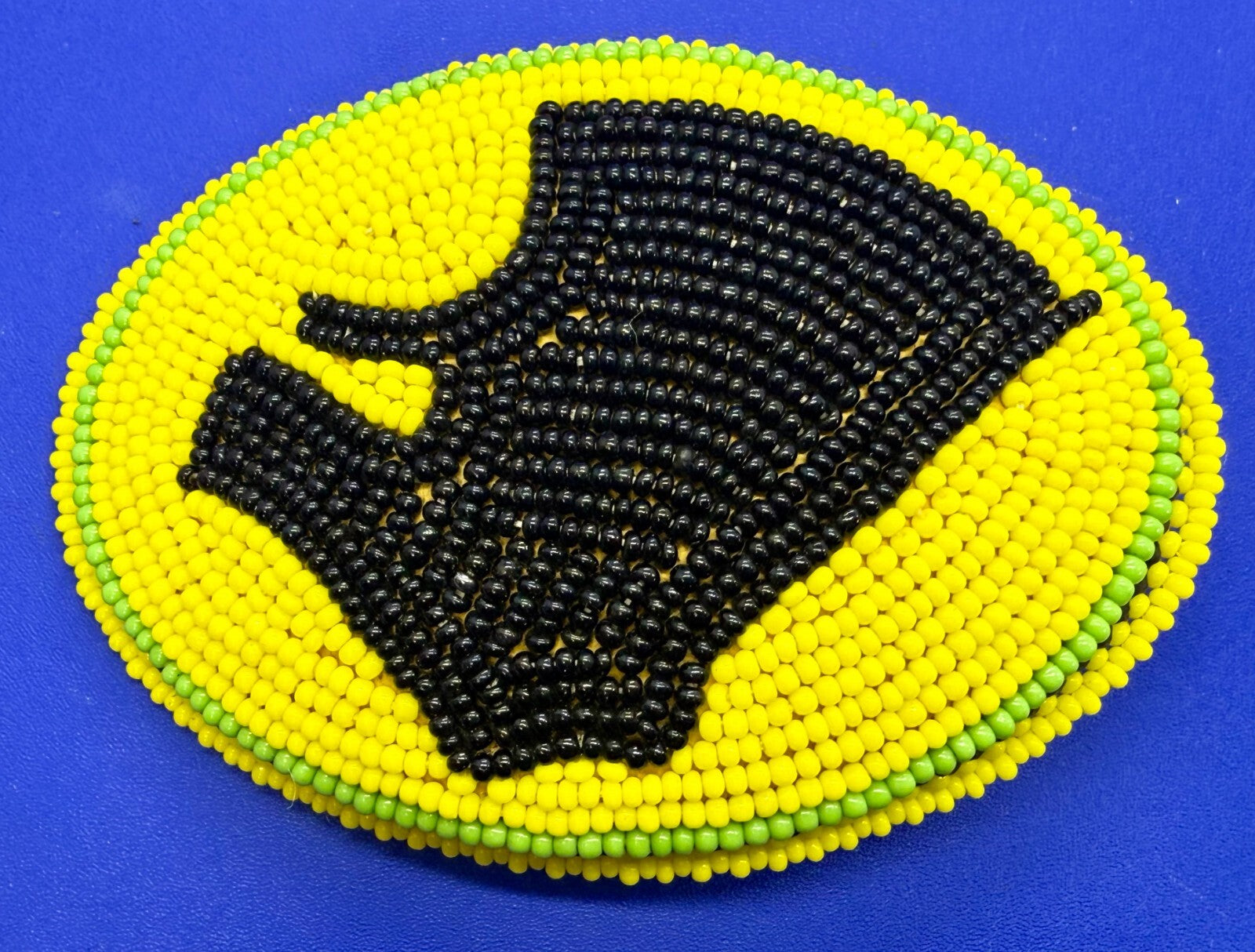 Bead Native American Indian Artisan Made Vintage  Belt Buckle