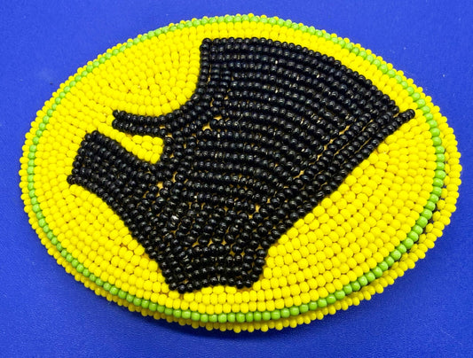 Bead Native American Indian Artisan Made Vintage  Belt Buckle