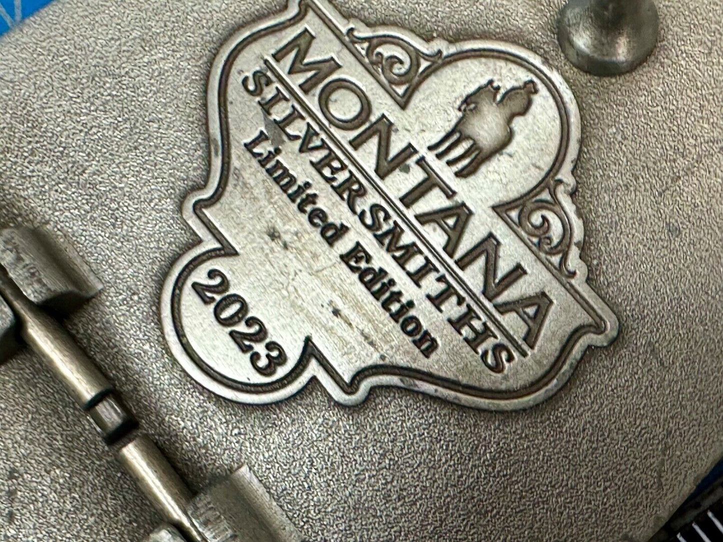 2023 Pendleton Whisky Let'er Buck Montana Silversmith Rodeo Cowboys Belt Buckle