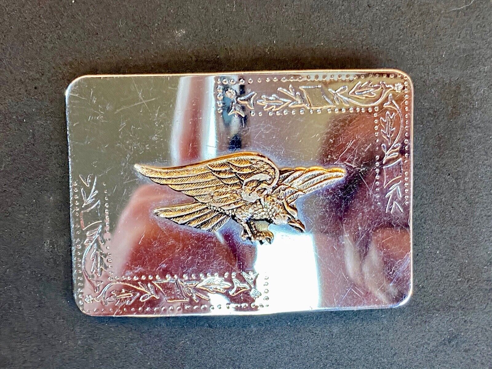 American Eagle Flying Diving Hunting Mirrored Belt Buckle
