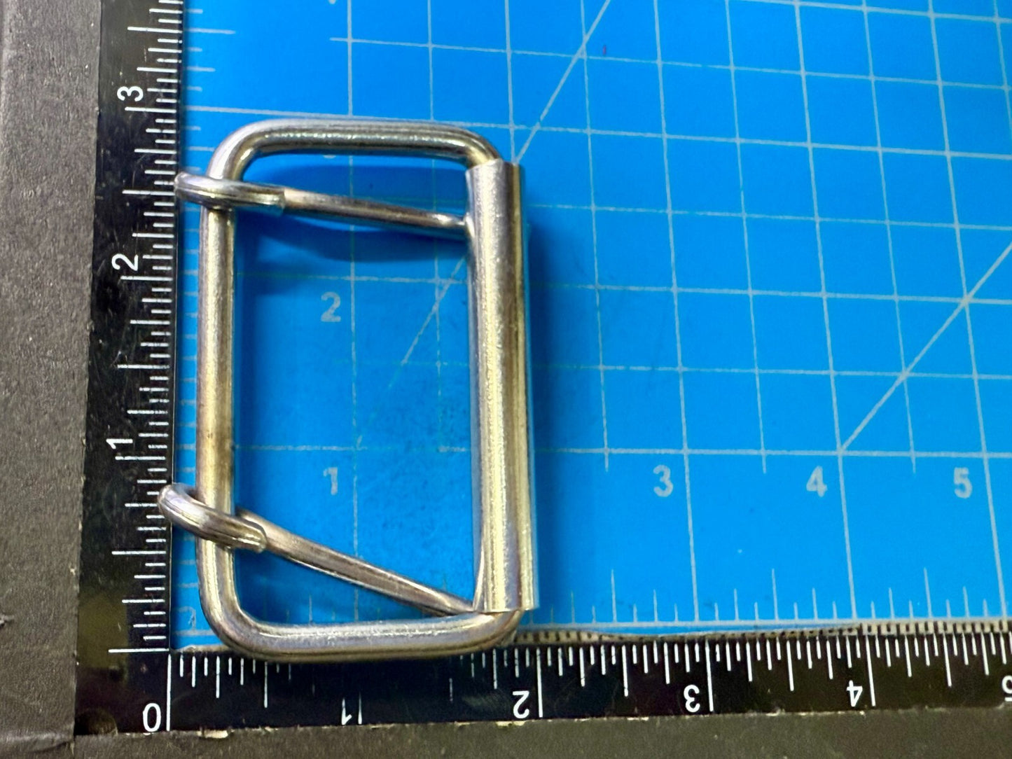 3" wide Double Prong Roller Silver Tone Replacement Uniform Belt Buckle